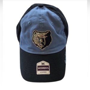 NBA, GATEWAY, MEMPHIS GRIZZLIES, Women’s Blue and Sequin Logo Baseball Cap